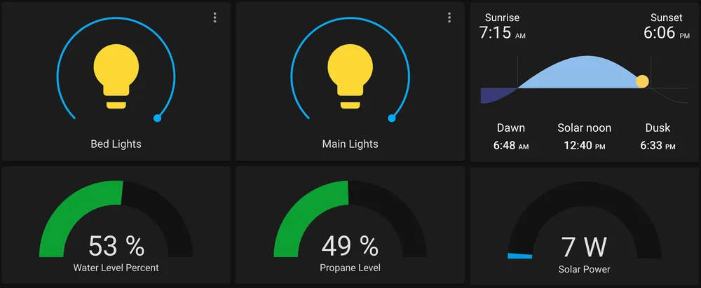 Dashboard lights control